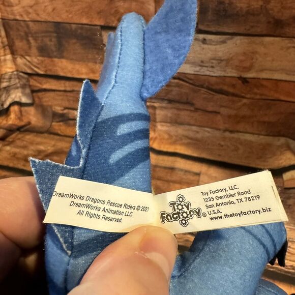 Dreamworks Dragons Rescue Riders Winger Blue Dragon Plush Toy Soft Cuddly - Picture 8 of 9